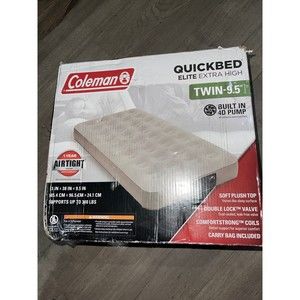 Coleman Quick Bed Elite 9.5 in Extra-High Airbed with 4D Built-in Pump, Twin